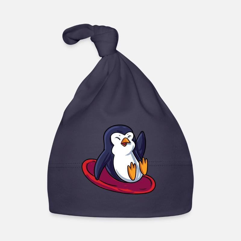 Penguin Sledge Organic Baby Cap