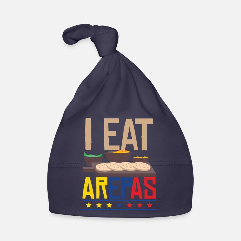 I eat arepas Organic Baby Cap