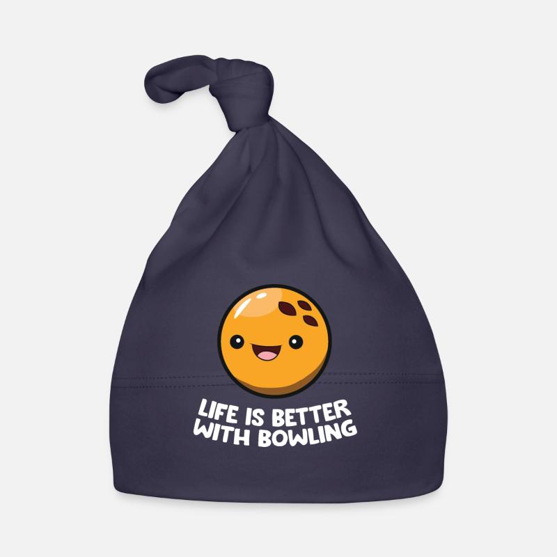 Das Leben ist besser mit Bowling Baby Bio-Mütze
