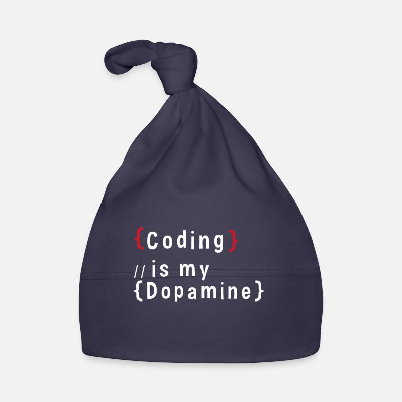 Funny Coding Is My Dopamine Coder Organic Baby Cap