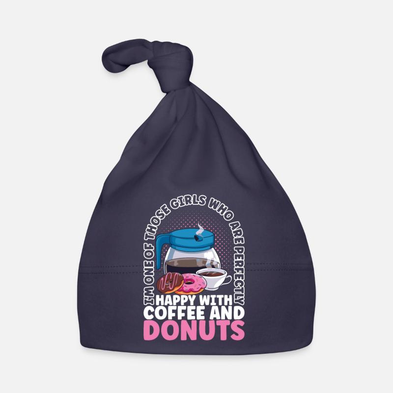Kaffee Donuts Baby Bio-Mütze