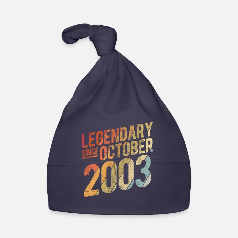 20th Birthday Gift Legendary Since October 2003 20 Baby Bio-Mütze
