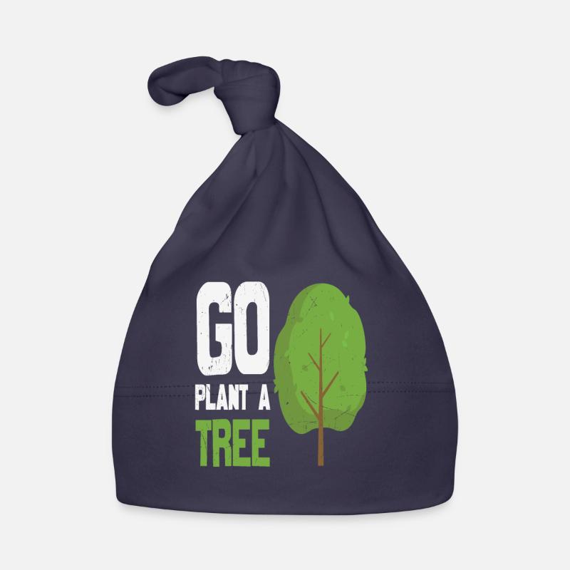 Go Plant A Tree Forest Quotes Organic Baby Cap