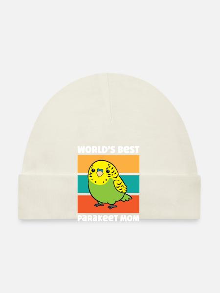 Perruche Perruche Oiseau Mama Worlds Best - Bonnet bio Bébé - marine - Devant