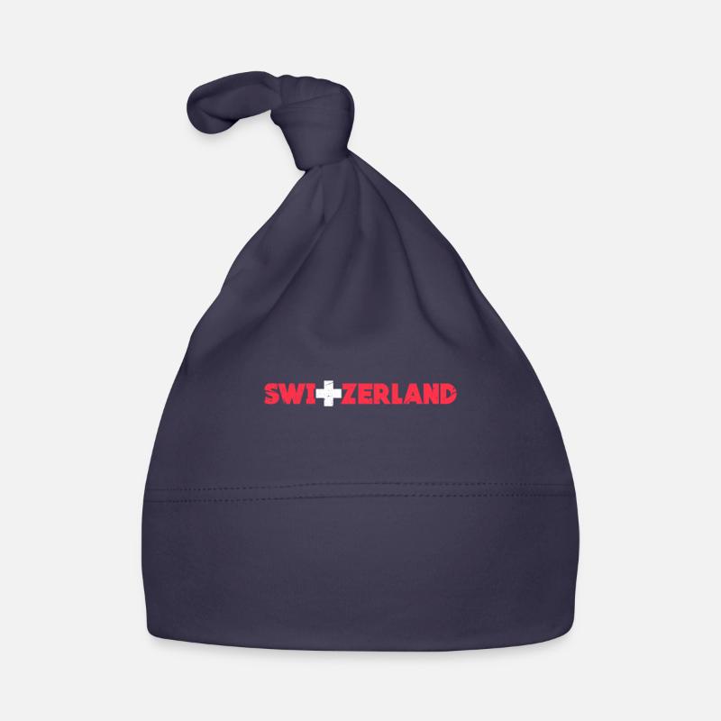 Schweiz Schweizer Swiss Alpen Geschenk Baby Bio-Mütze