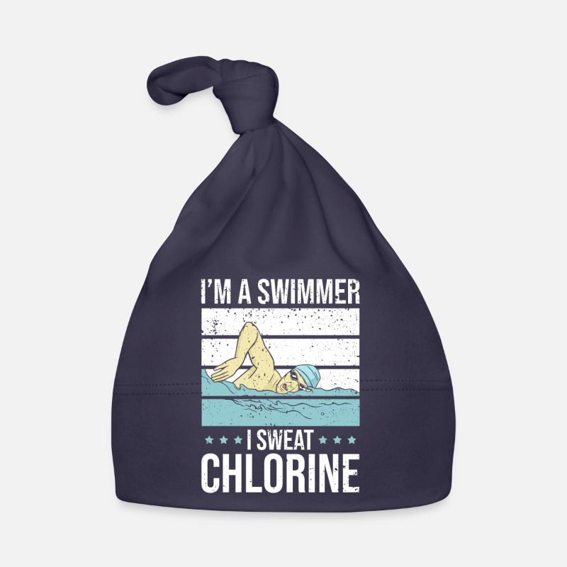 Ich Bin Ein Schwimmer, Ich Schwitze Clorine Baby Bio-Mütze
