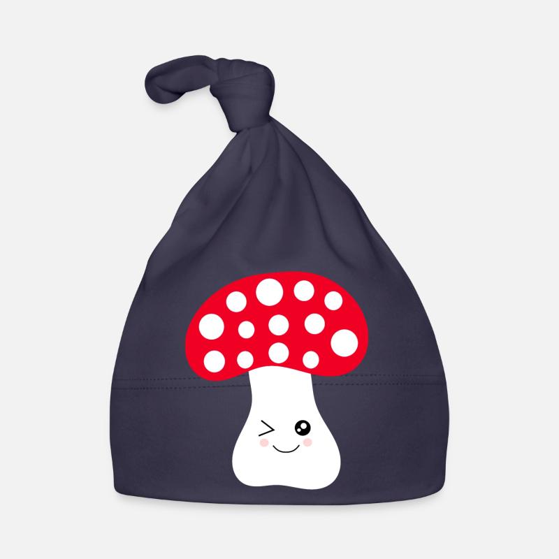 Kawaii, mushroom, toadstool Organic Baby Cap