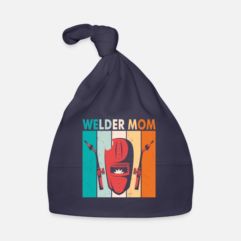 Welder Mom Welding Retro Organic Baby Cap