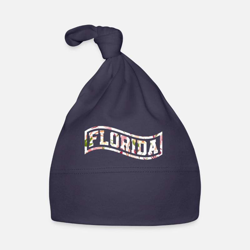 Floride - Bonnet bio Bébé - marine