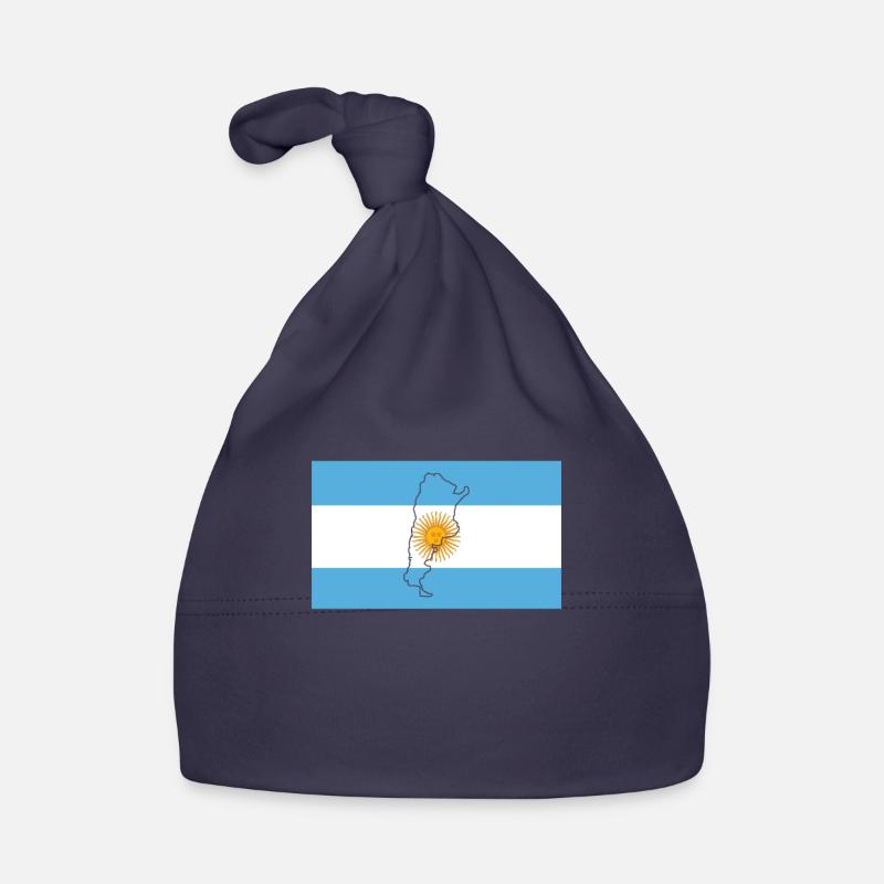 Drapeau de l’Argentine Bonnet bio Bébé