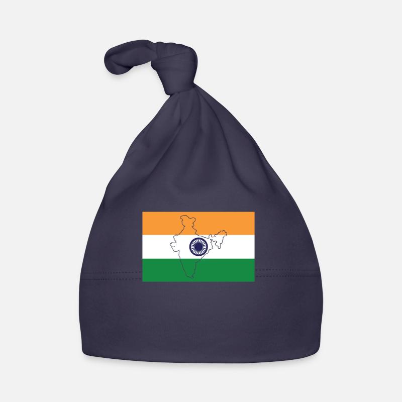 Drapeau de l’Inde Bonnet bio Bébé