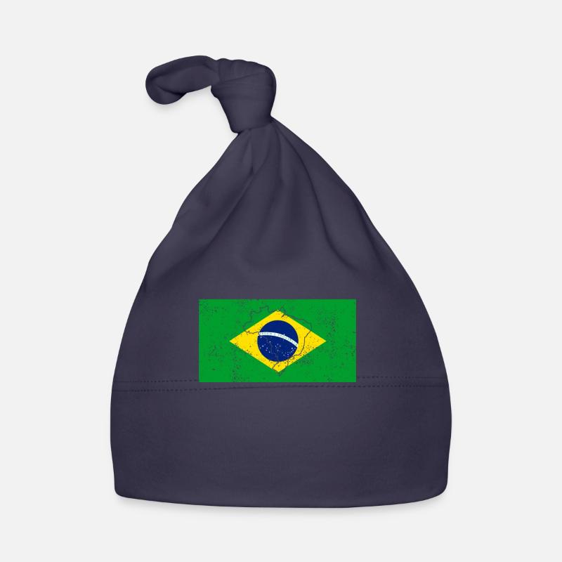 Drapeau du Brésil Bonnet bio Bébé