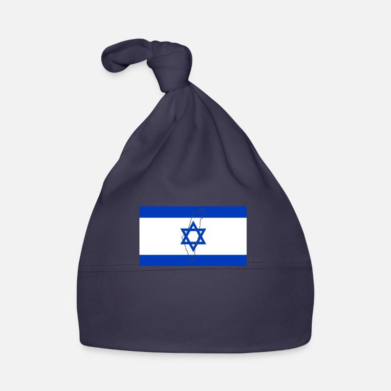 Israel Flag Organic Baby Cap