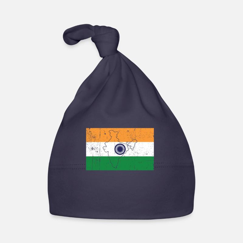 Drapeau de l’Inde Bonnet bio Bébé