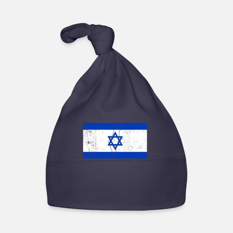 Israel Flag Organic Baby Cap