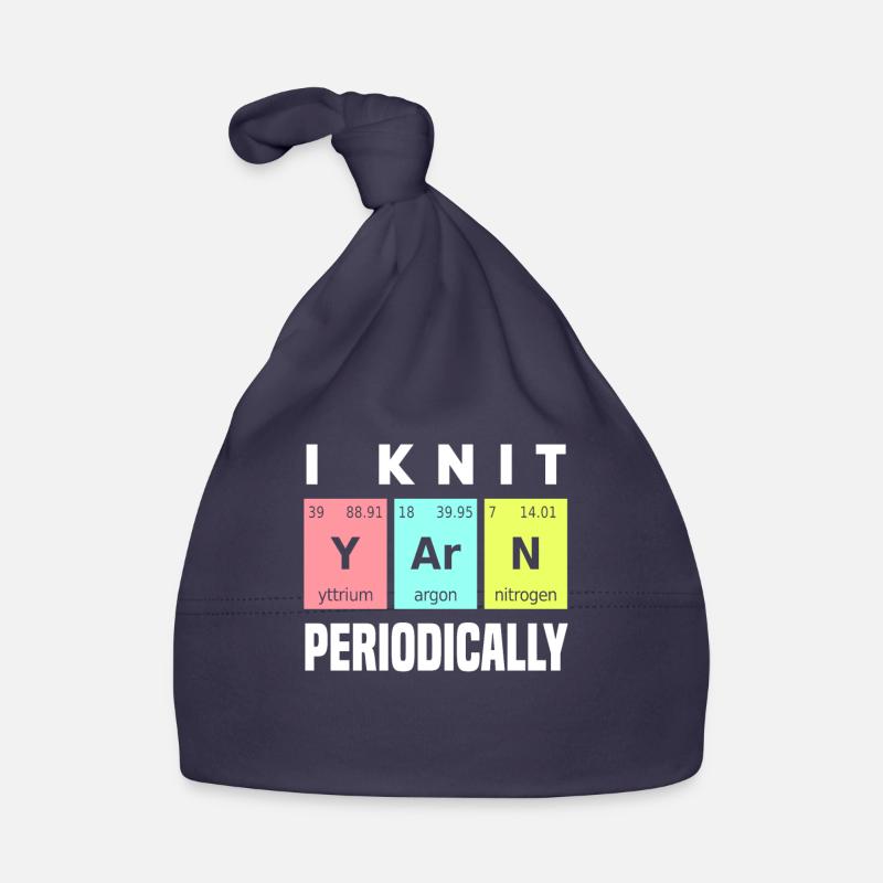 Knitting Chemical Elements Knitter Organic Baby Cap