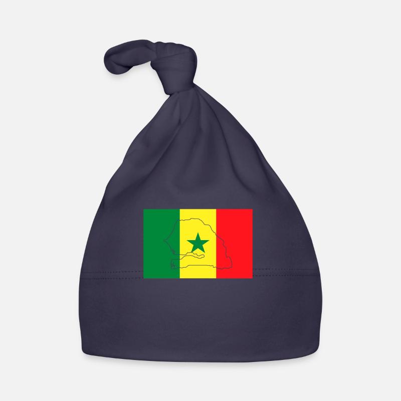 Drapeau du Sénégal Bonnet bio Bébé