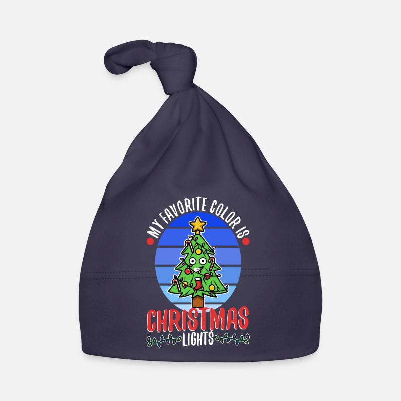 Ma couleur préférée est les lumières de Noël Bonnet bio Bébé