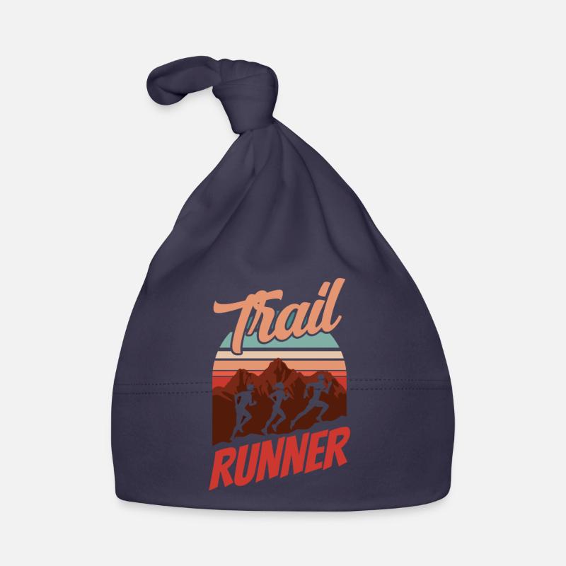 Trail Runner Running Trail Running Course - Bonnet bio Bébé - marine