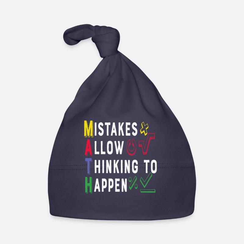 Mistakes Allow Thinking To Happen Maths Organic Baby Cap