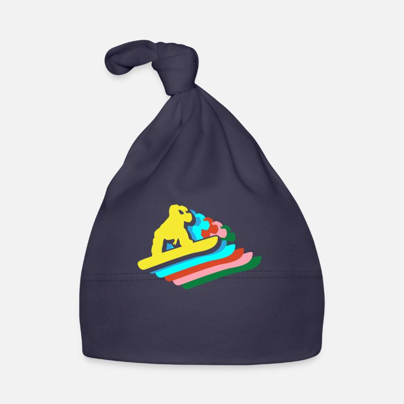 Cadeau snowboarder Bonnet bio Bébé