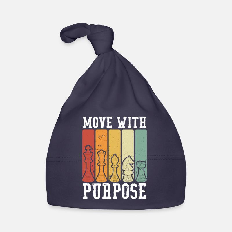 Move in chess on purpose Organic Baby Cap