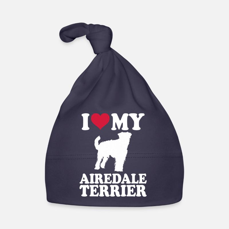 Airedale Terrier Geschenk Hunde Baby Bio-Mütze