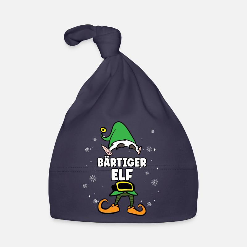 Bärtiger Elf Partnerlook Weihnachten Baby Bio-Mütze