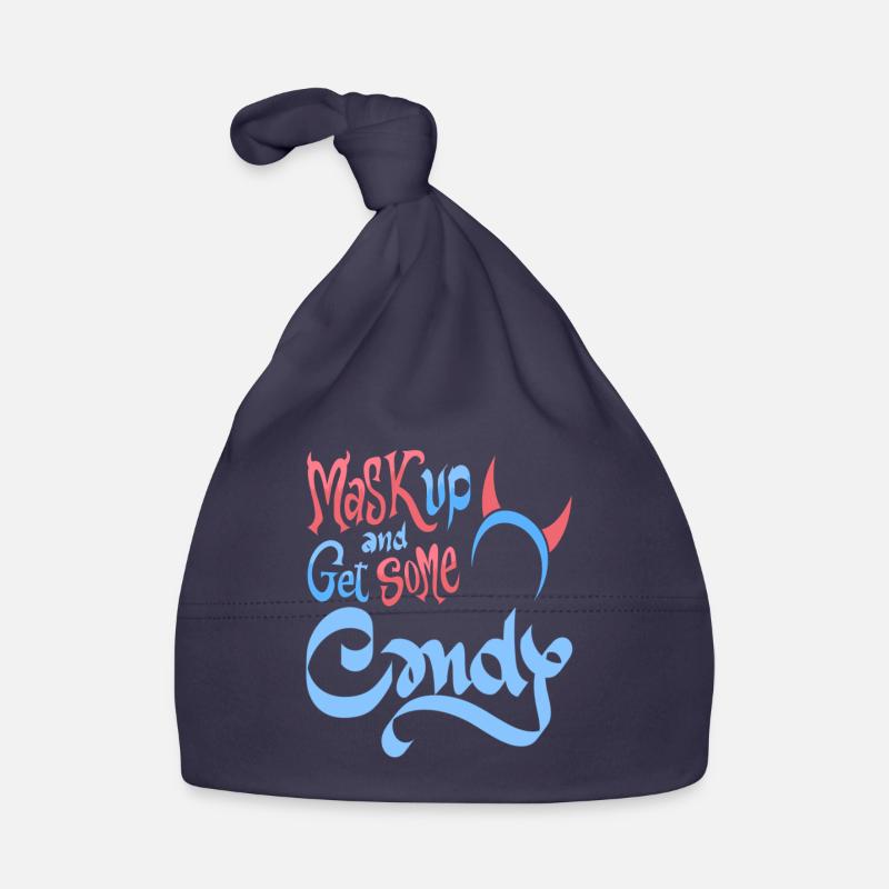 Mask Up & Get Some Candy Retro Halloween Devil Baby Bio-Mütze