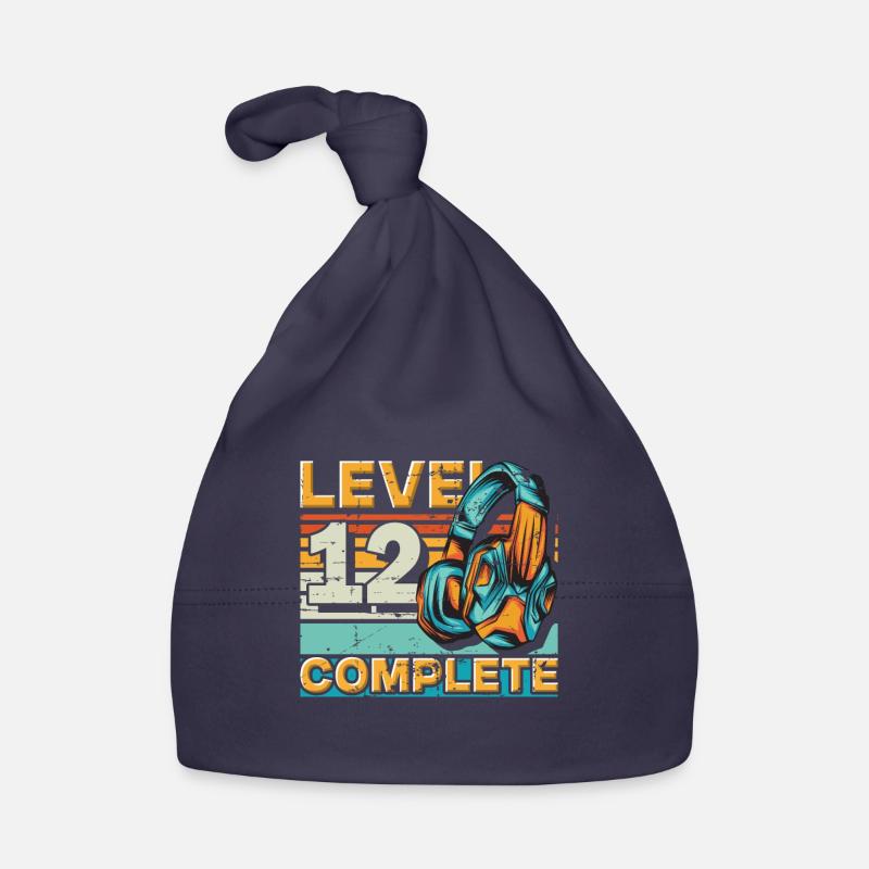 Gaming Birthday Level 12 Complete for gamers. Organic Baby Cap