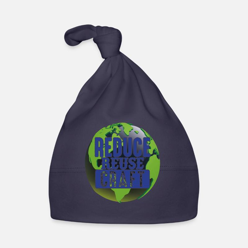 Reduce Reuse Craft Earth Protection Support Organic Baby Cap