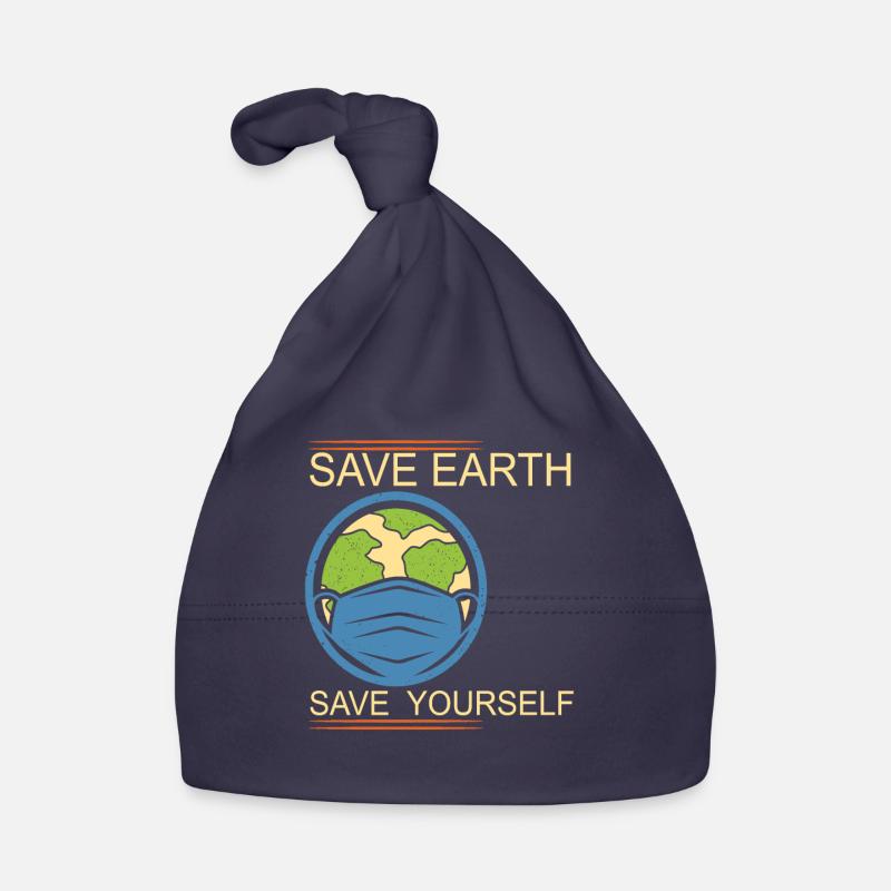 Save Earth Save Yourself Earth Day Organic Baby Cap