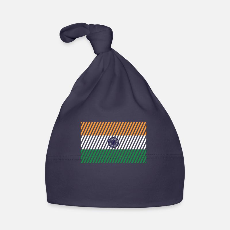 India Flag Organic Baby Cap