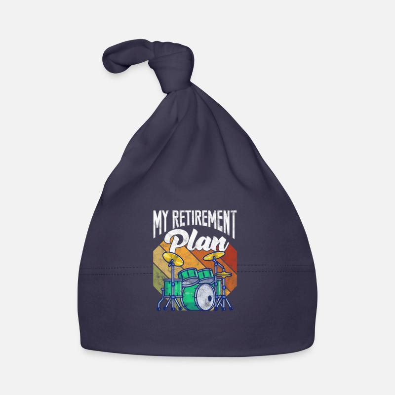 Retirement Drummer Organic Baby Cap