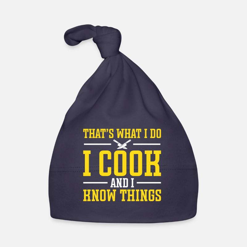 C’est ce que je fais, je cuisine, et je sais Bonnet bio Bébé