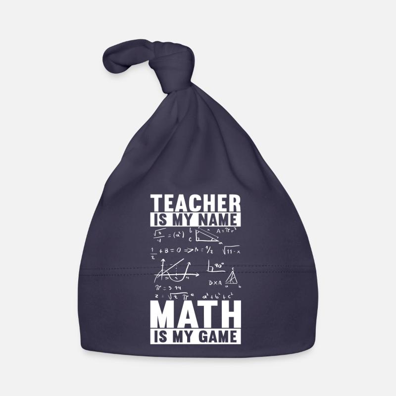 Math Teacher Organic Baby Cap