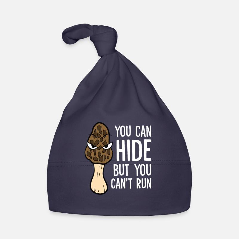 Les morilles peuvent être cachées, mais pas échappées Bonnet bio Bébé