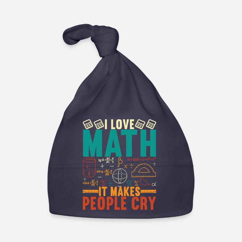 Math Teacher Organic Baby Cap