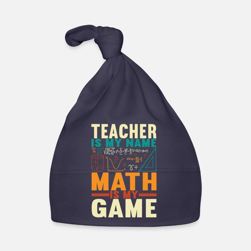 Math Teacher Organic Baby Cap
