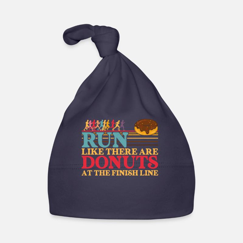 Running Runner Half Marathon Donut Baby Bio-Mütze
