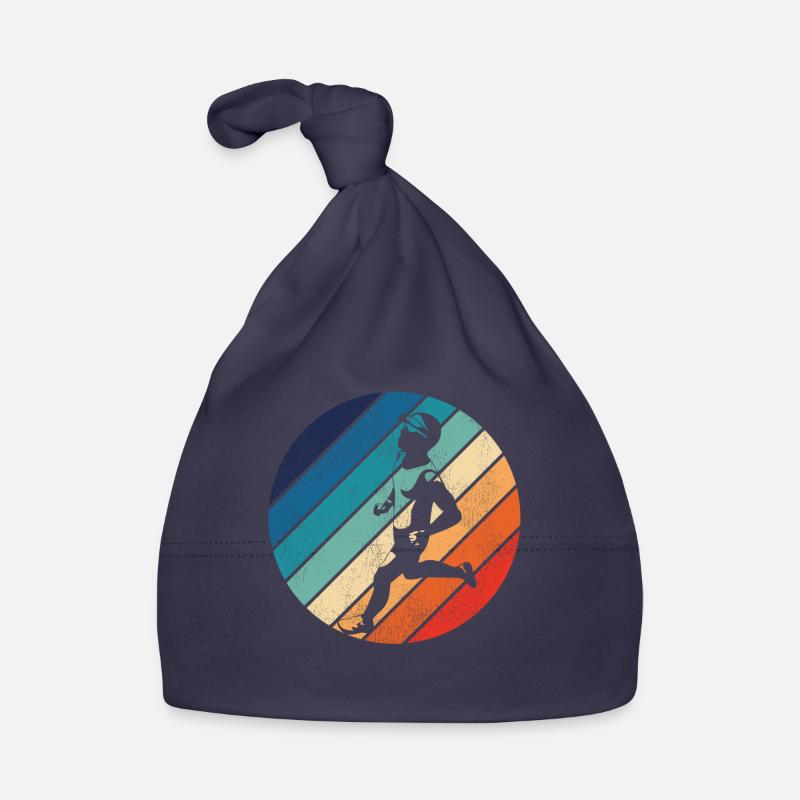 Coureur de course Semi-Marathon Rétro Bonnet bio Bébé