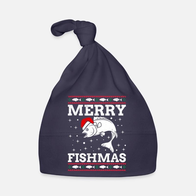 Laid Noël Pêcheur Poisson Pêcheur Noël Bonnet bio Bébé