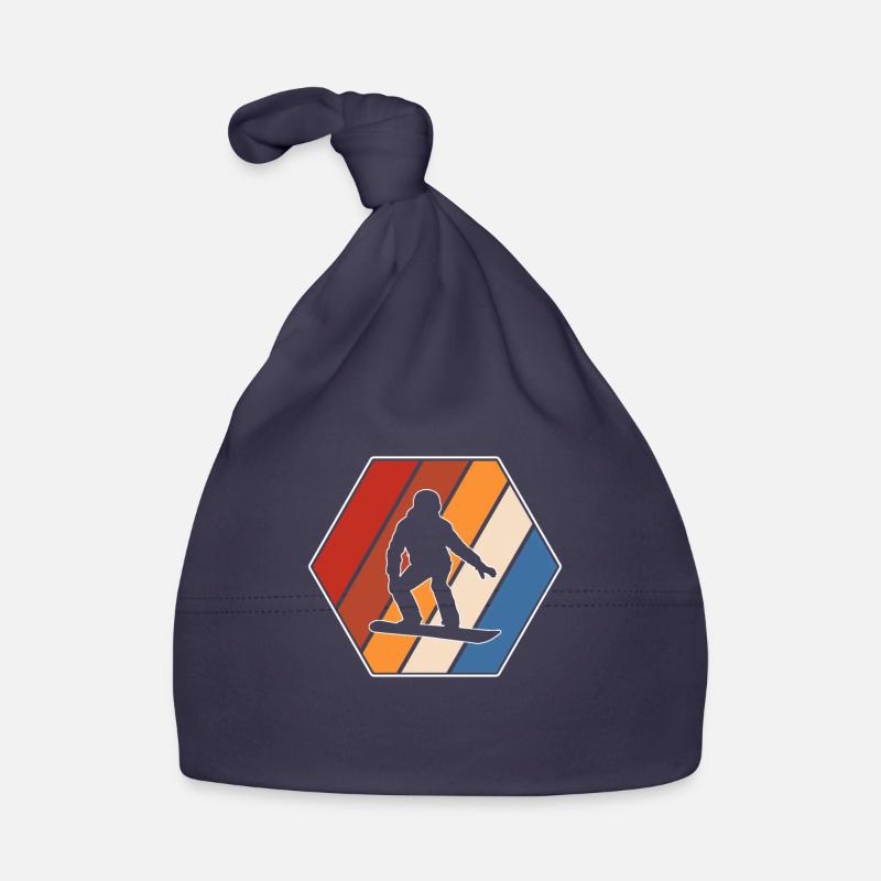 Snowboard Rétro Bonnet bio Bébé