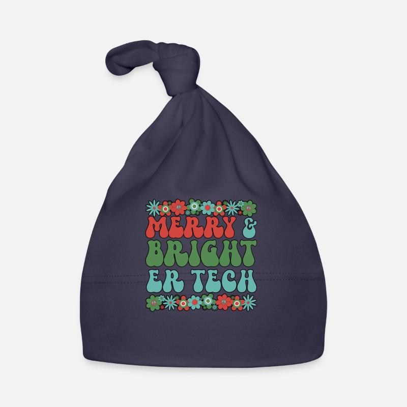 ER Tech Christmas Emergency Room Technician Xmas Baby Bio-Mütze