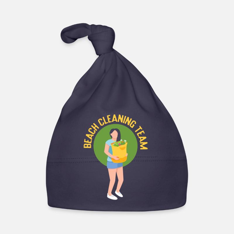 Équipe de nettoyage de plage Nettoyage de plage Bonnet bio Bébé