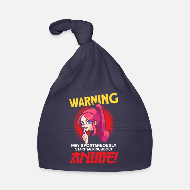 Warning May Spontaneously Start Talking Anime Baby Bio-Mütze