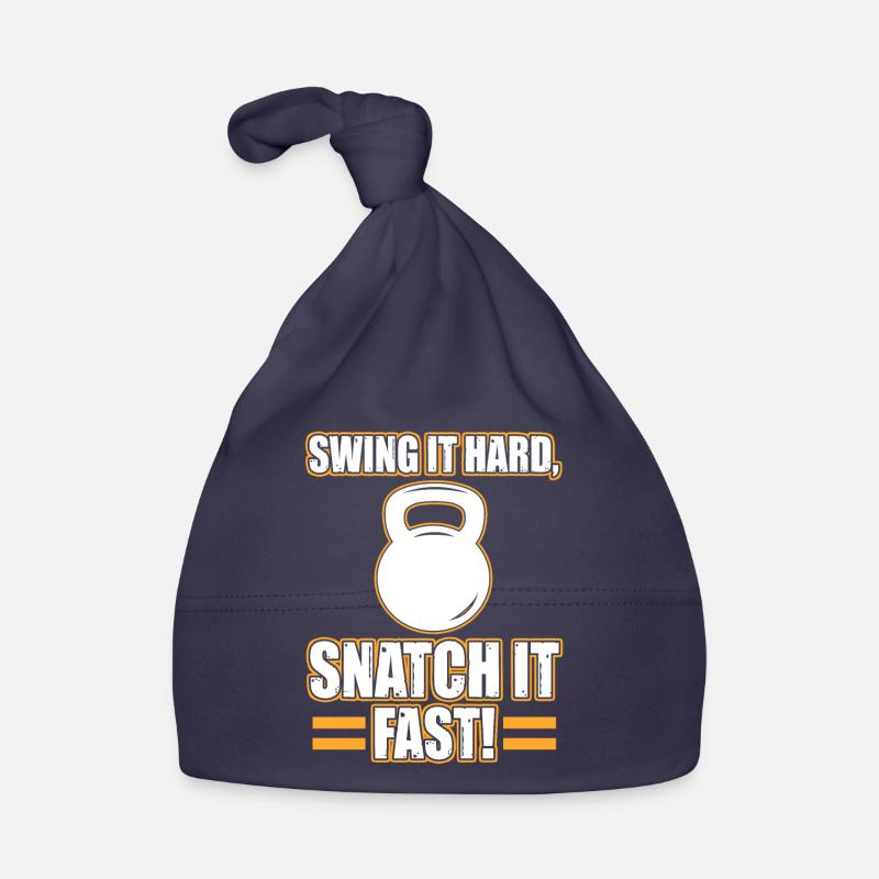 Swing It Hard Snatch It Fast Kettlebell Hanteln Baby Bio-Mütze