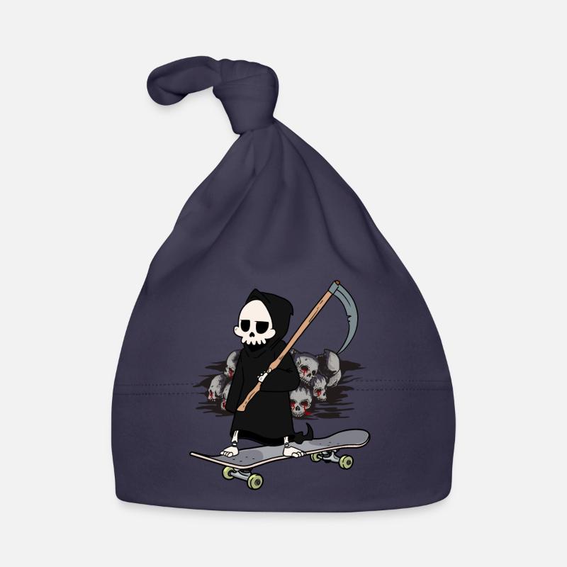 Skateboard Grim Reaper Closing Time End Horror Death Bonnet bio Bébé