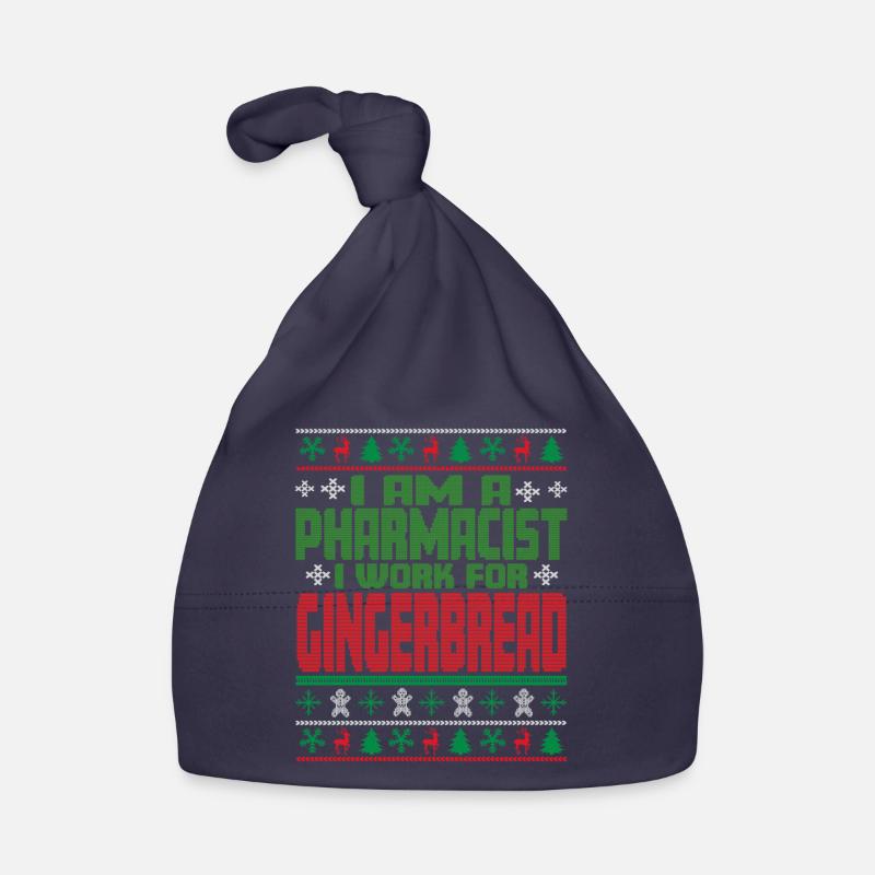 Pharmacien Noël dicton - Bonnet bio Bébé - marine