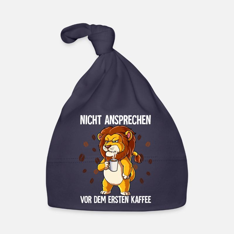 Nicht Ansprechen Vor Dem Ersten Kaffee Löwe Baby Bio-Mütze